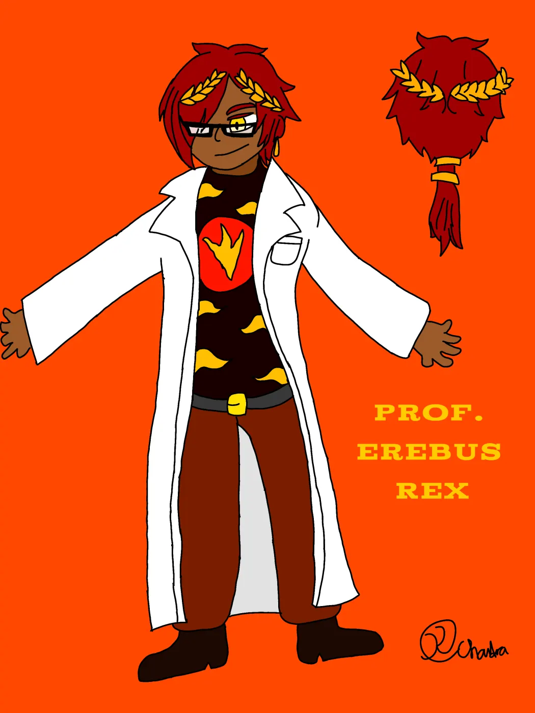 Erebus Rex - Professor (OC) by Dinoboyi234