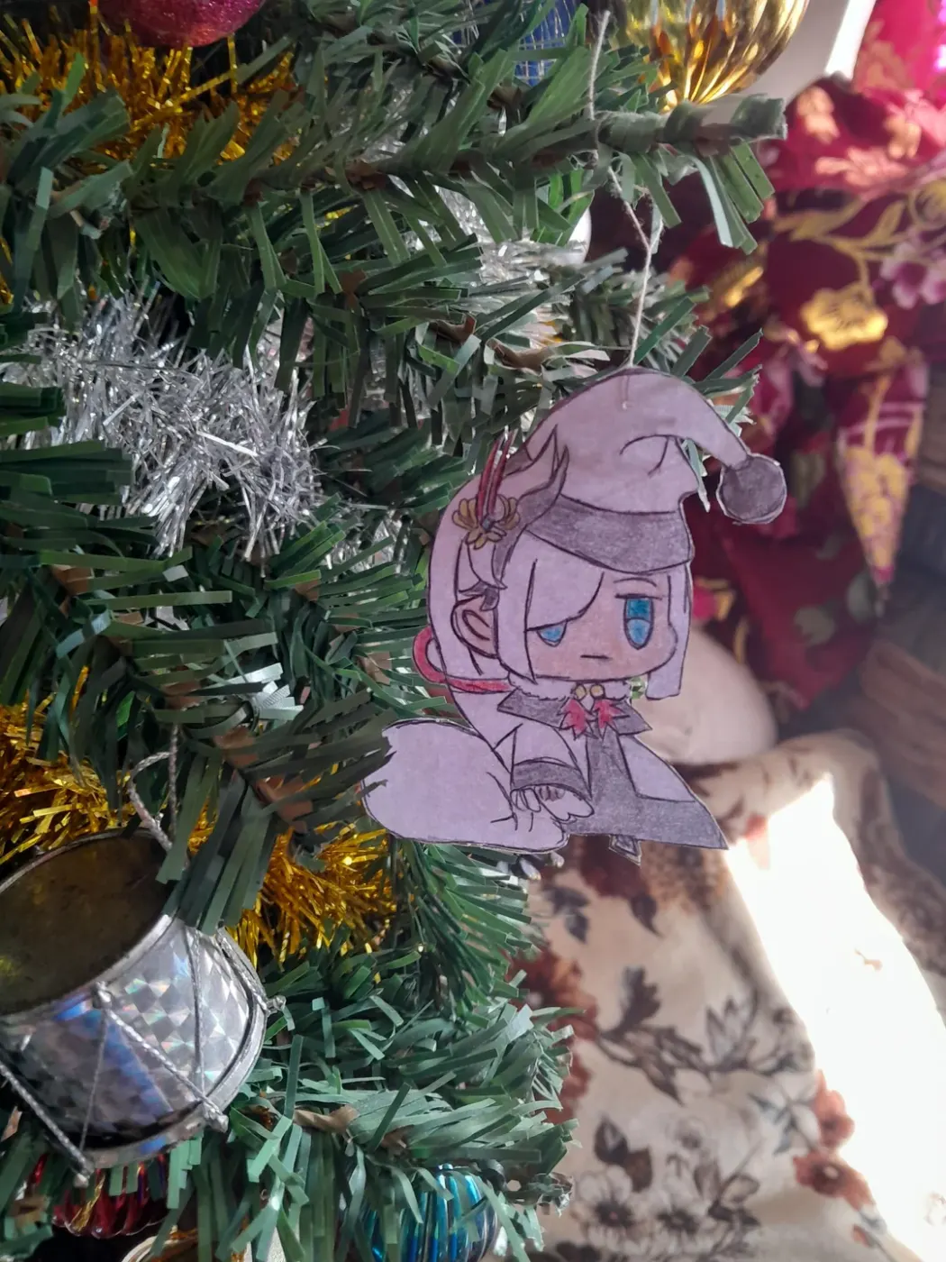 Shenhe Christmas Ornament (Genshin Impact) by Dinoboyi234