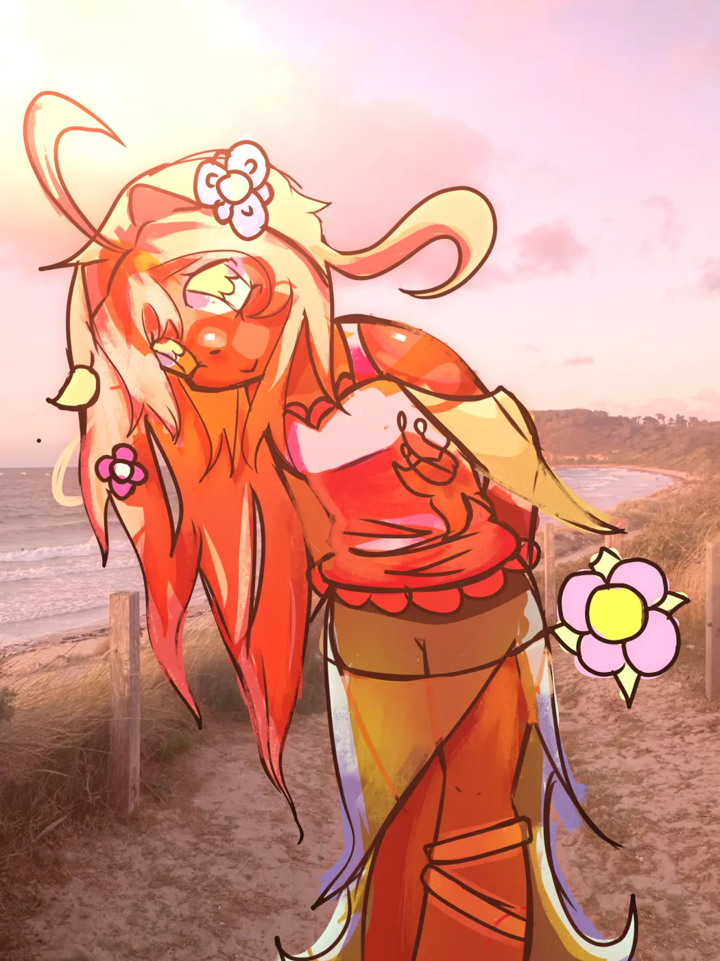 Beach day by Burntoutartist123