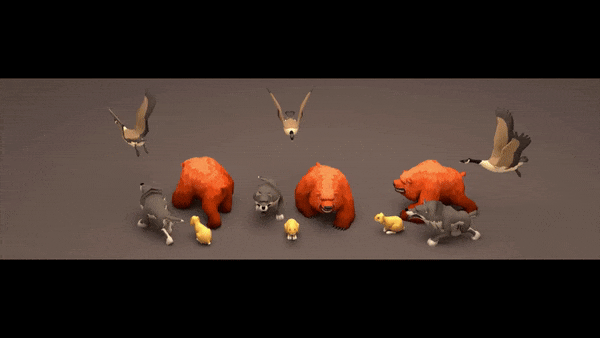 animal walk cycles by andycprints