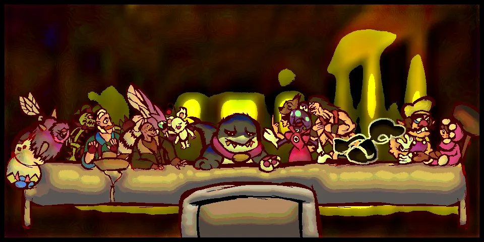 Jeff's last supper by Sallowist