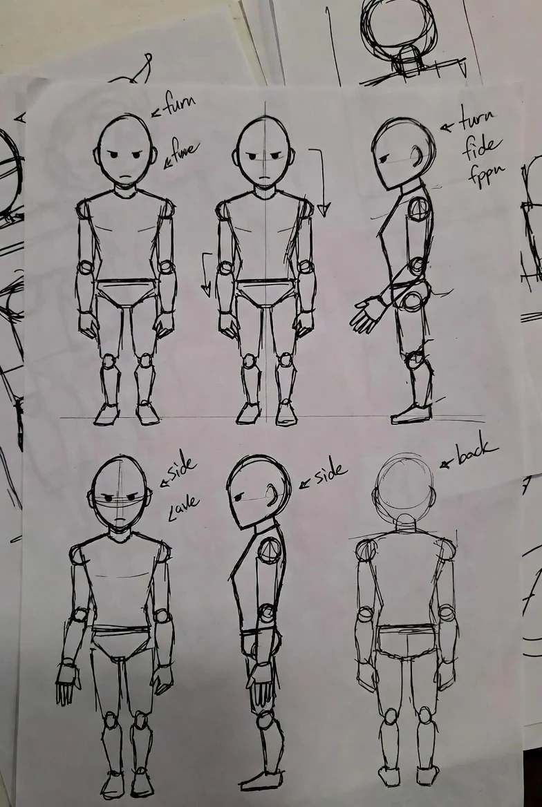 Character Turnaround Study by humax
