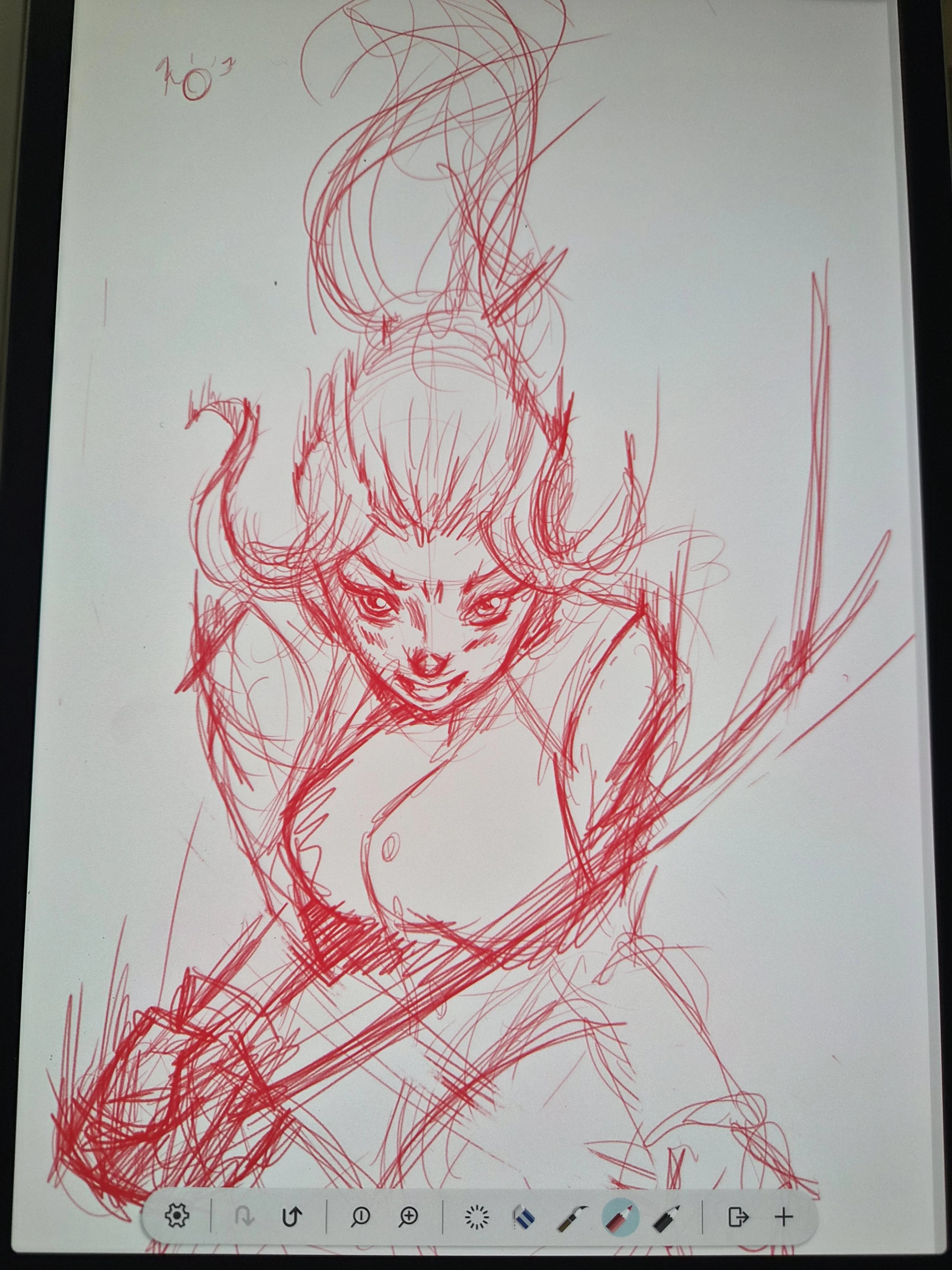 Sketch of Laura/Lilly by Ramules