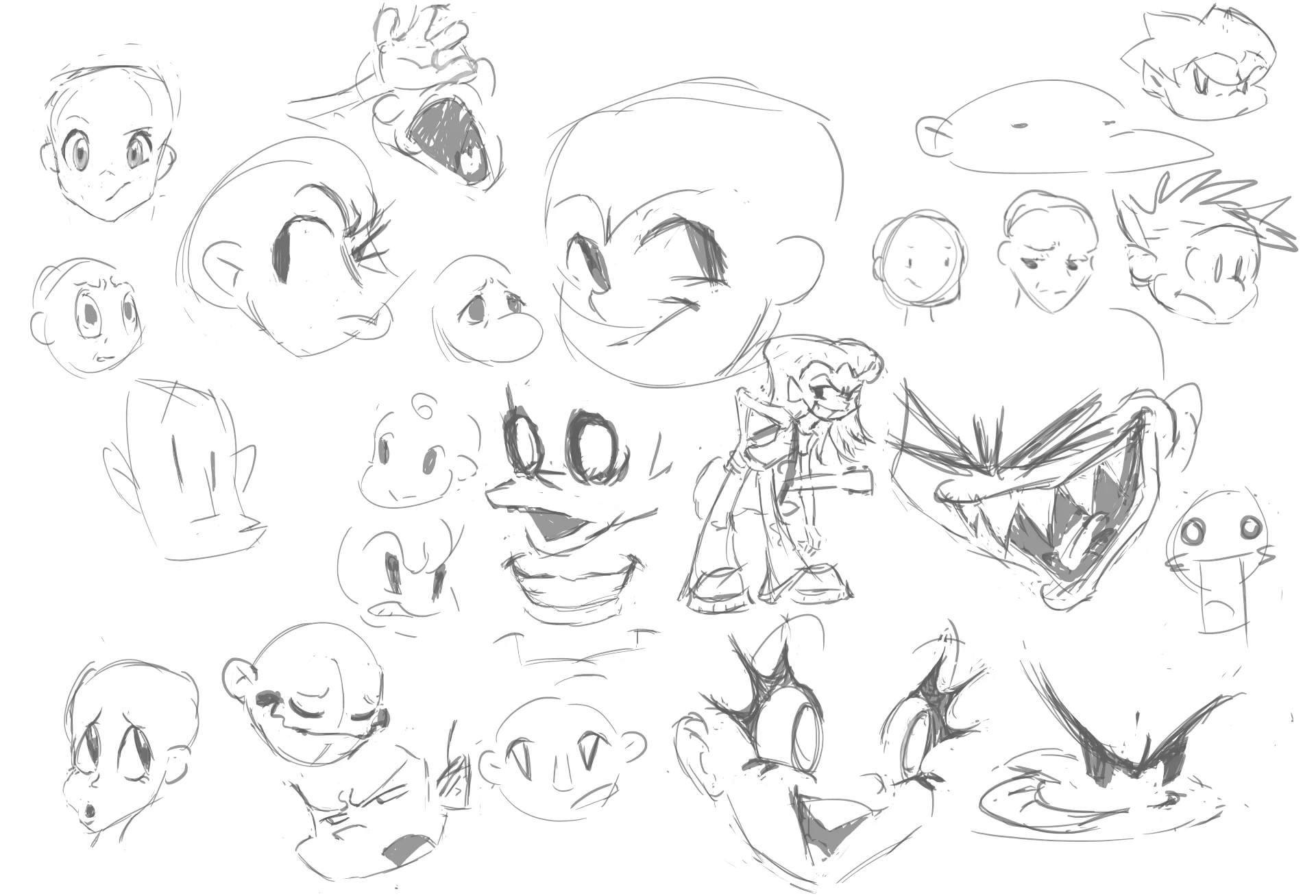 Doodling expressions by Buckett