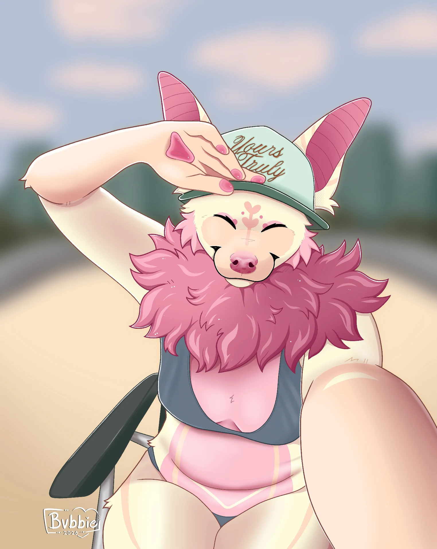 Peach at the beach by Bvbbie