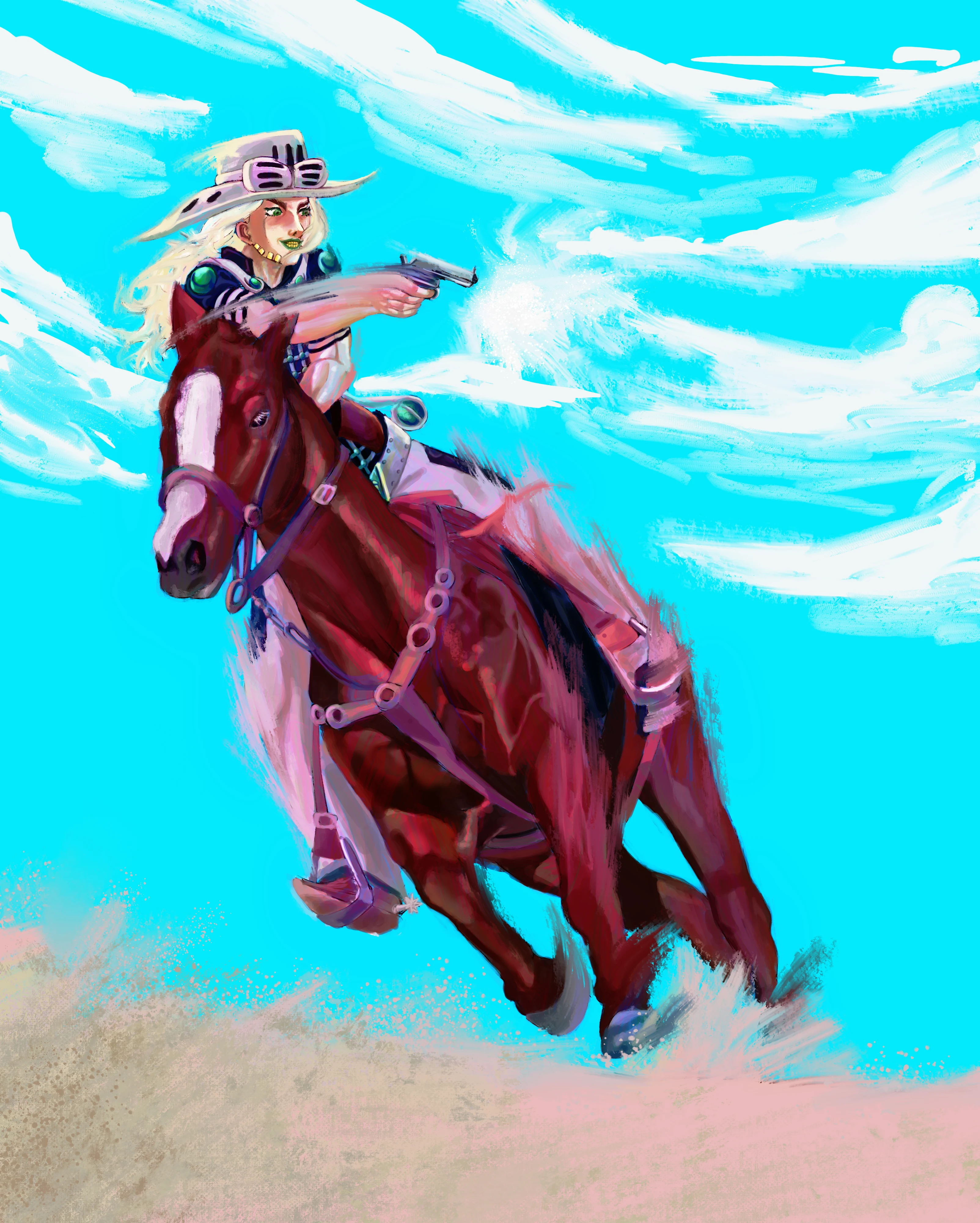 Gyro Zeppeli Artwork by Artguy43