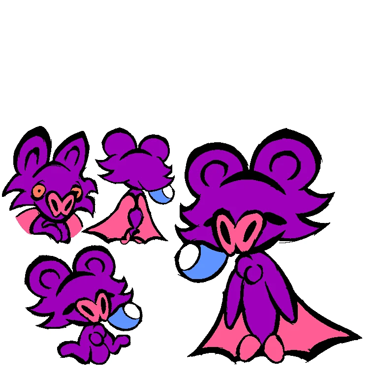 Moogle inspired oc. by Sallowist