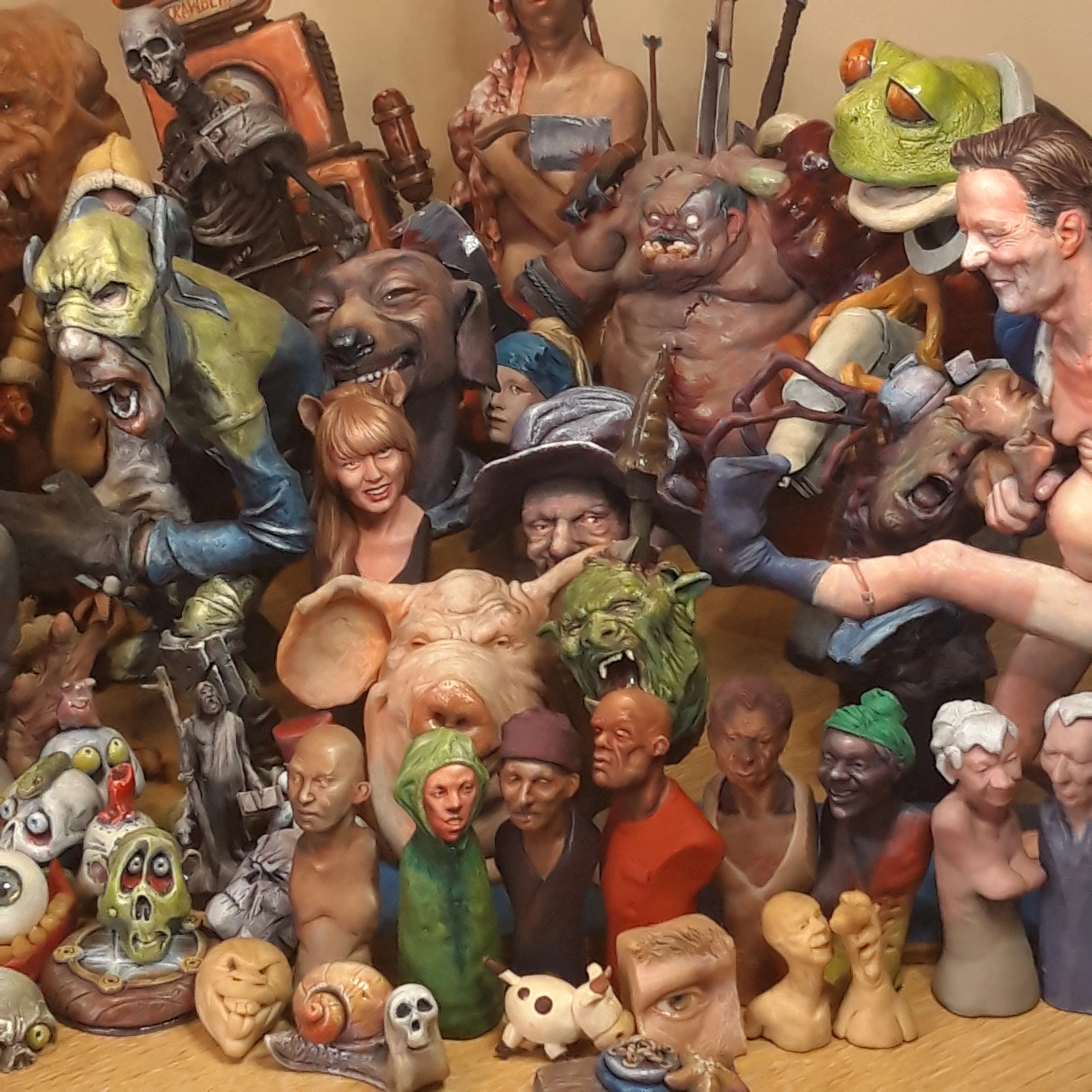some sculptures by sculptor