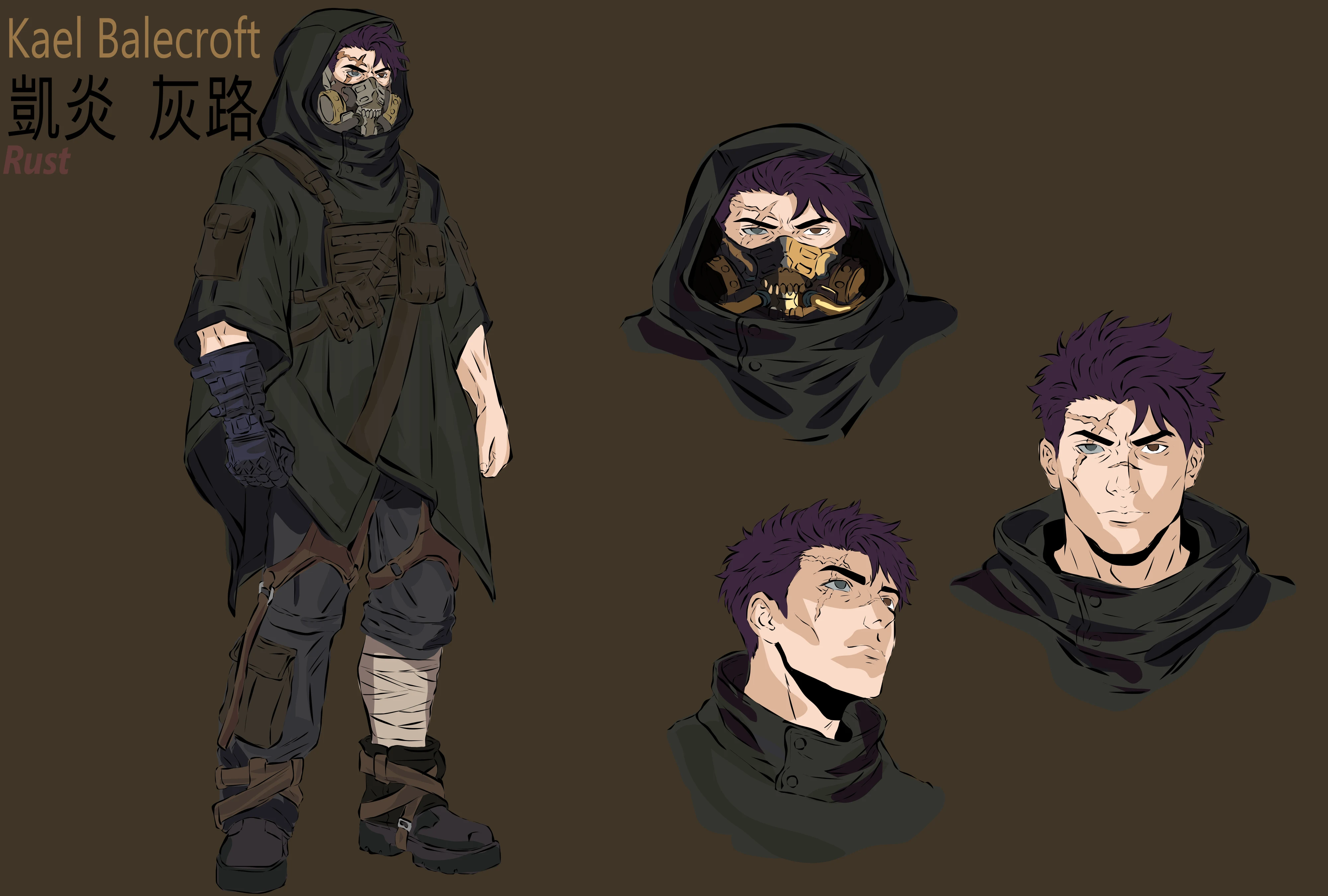 Kael Balecroft 凱炎 灰路 (Rust) by Valethra