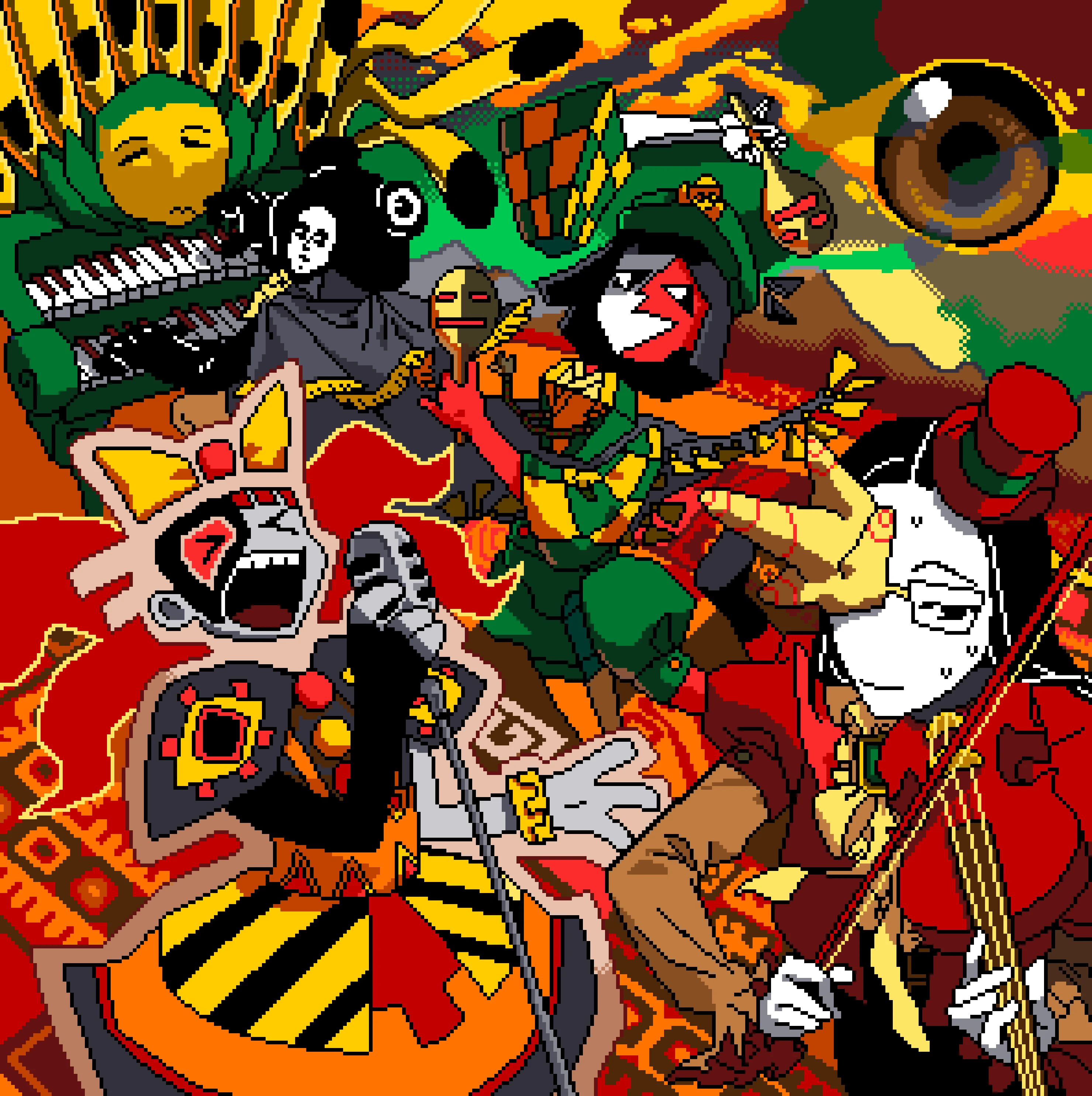 ENA: Dream BBQ CD Cover Pixel Art by Thoth