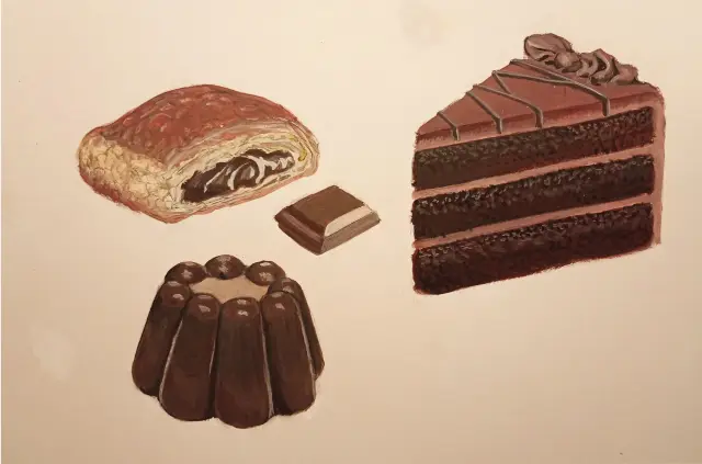 Chocolate Pastry, Cake and Pudding
