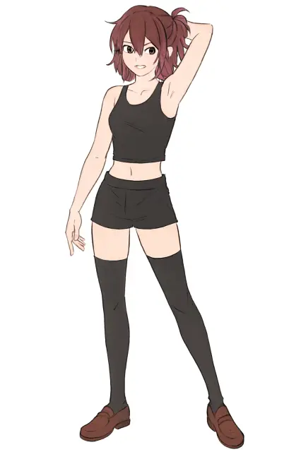 Casual Anime Character Pose