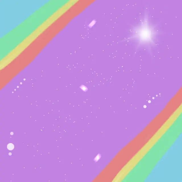 2D colored universe