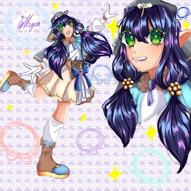 😆A fanart of my friend OC😆
