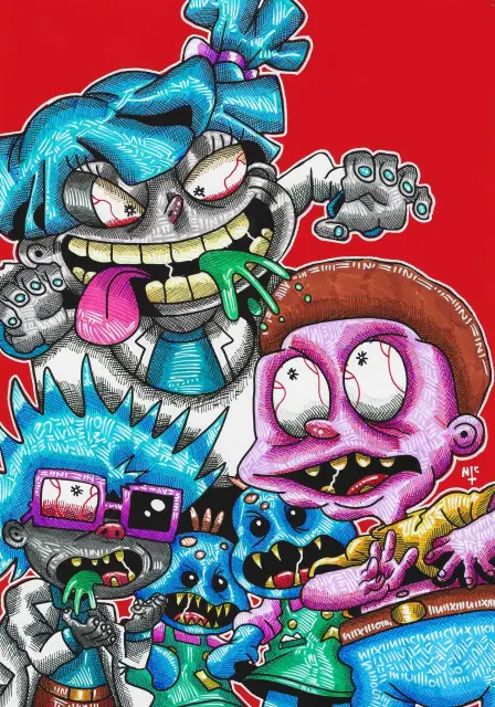 Rugrats, rick and Morty cross over