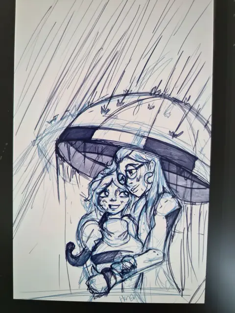 Umbrella sketch  finished
