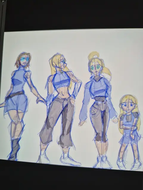 Lilly at different ages