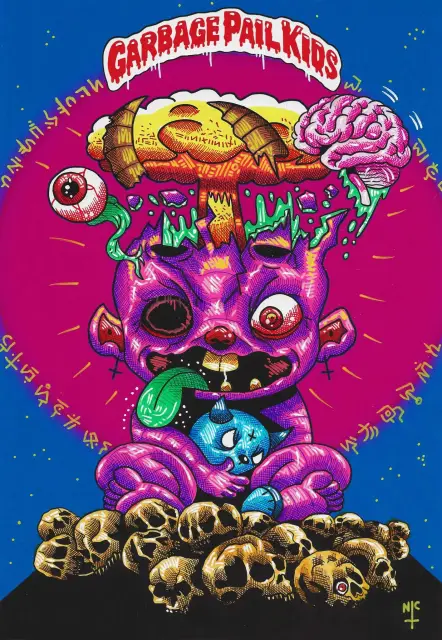 Garbage pail kids demon Adam bomb