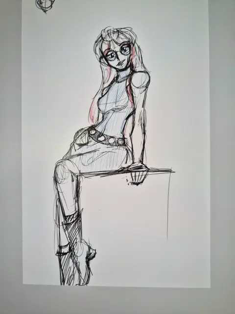 7 min lilly sketch