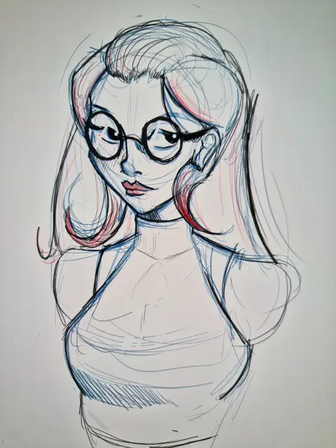 Morning sketch of lilly