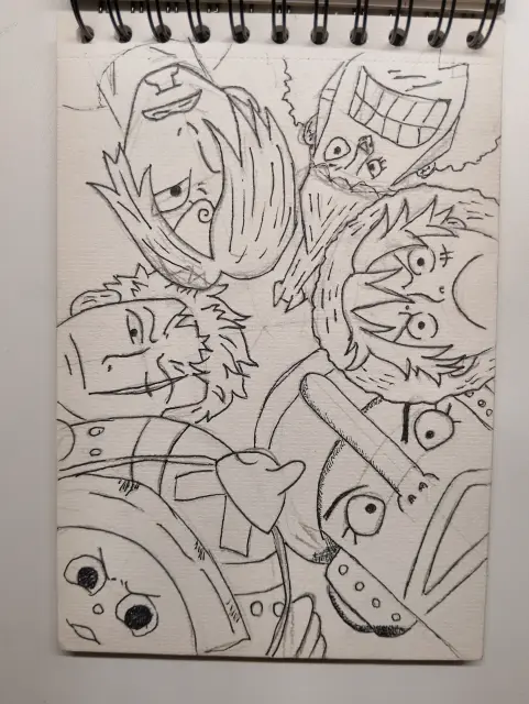 Chooper Zoro Sanji Franky Luffy Ussop- One piece