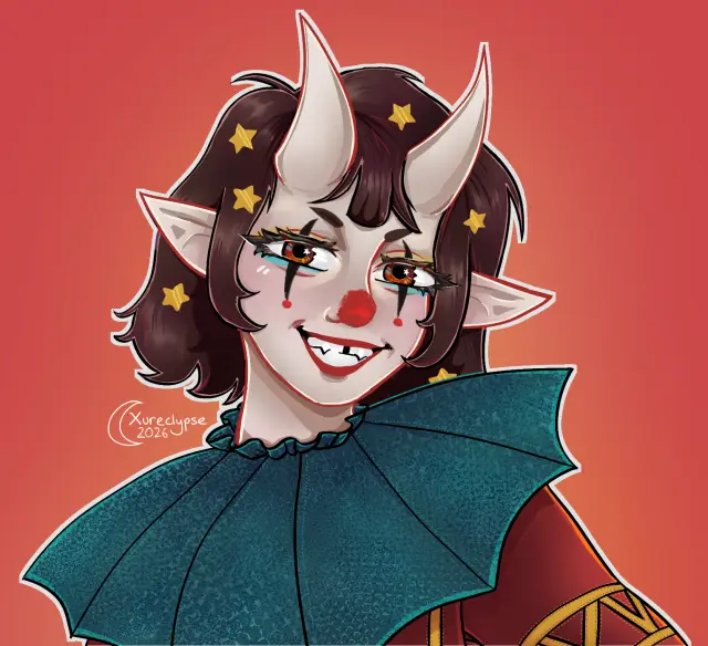 art fight clown tiefling!
