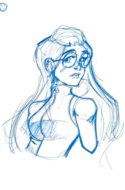 15 min sketch of lilly