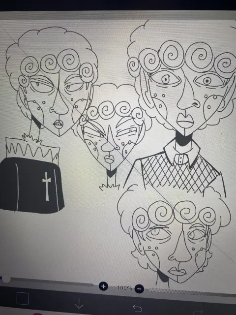 Doodles of my oc Jack