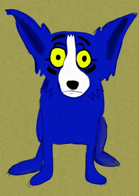 Blue Dog (after Rodrigue)