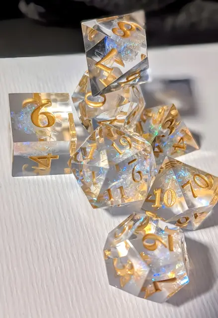 Handmade DnD Dice-Cleric inspired.