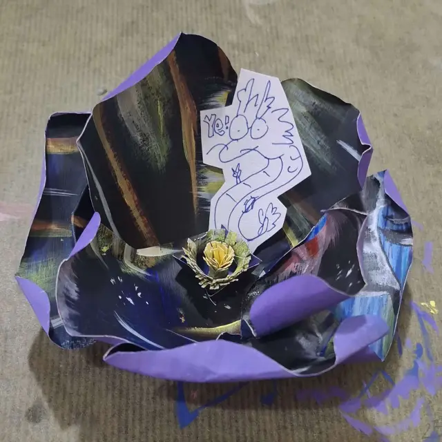 The Flower Embraces The Past Sparkles